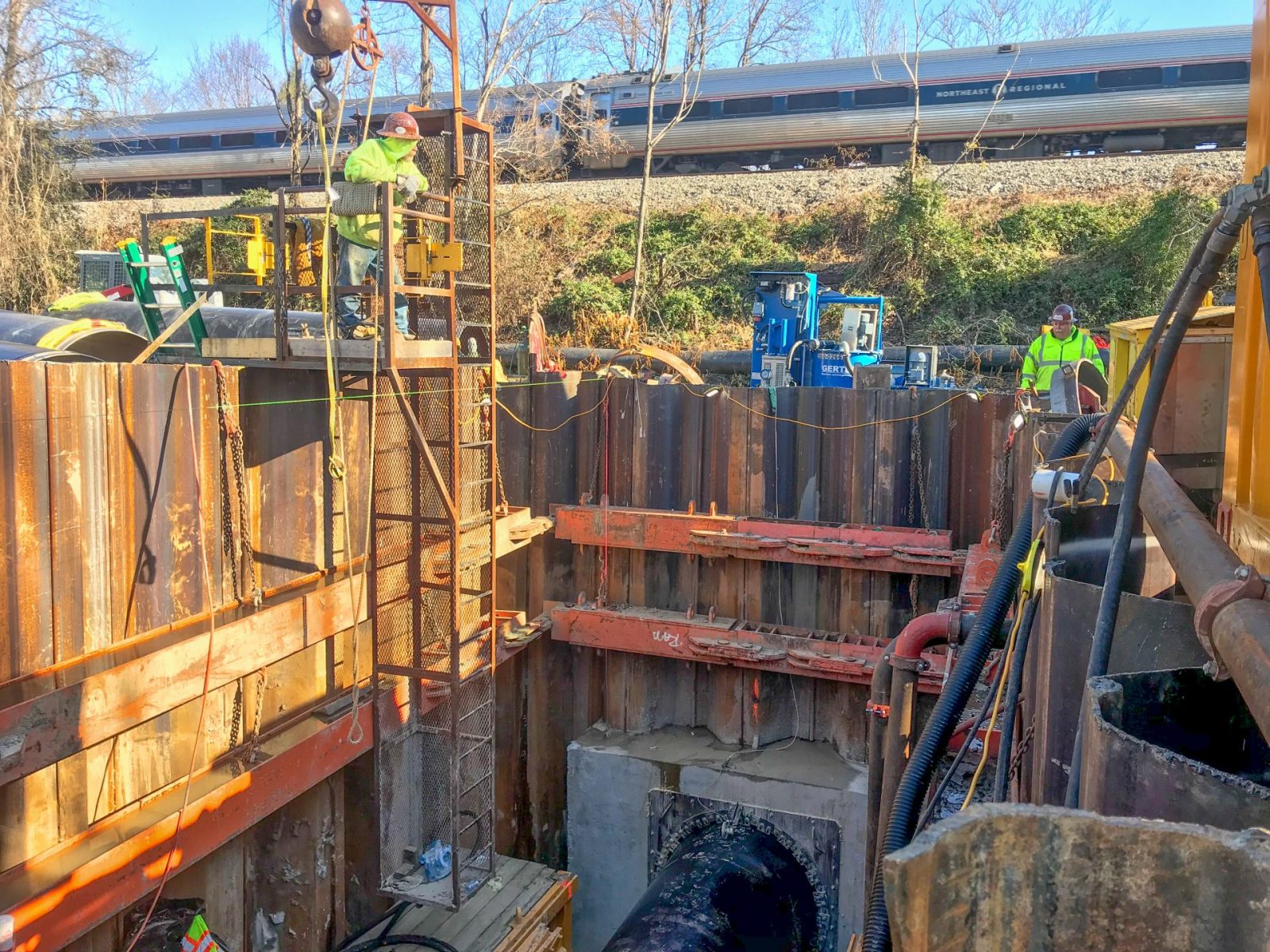 Stafford Longitudinal, Sanitary Sewer on CSX Right-of-Way