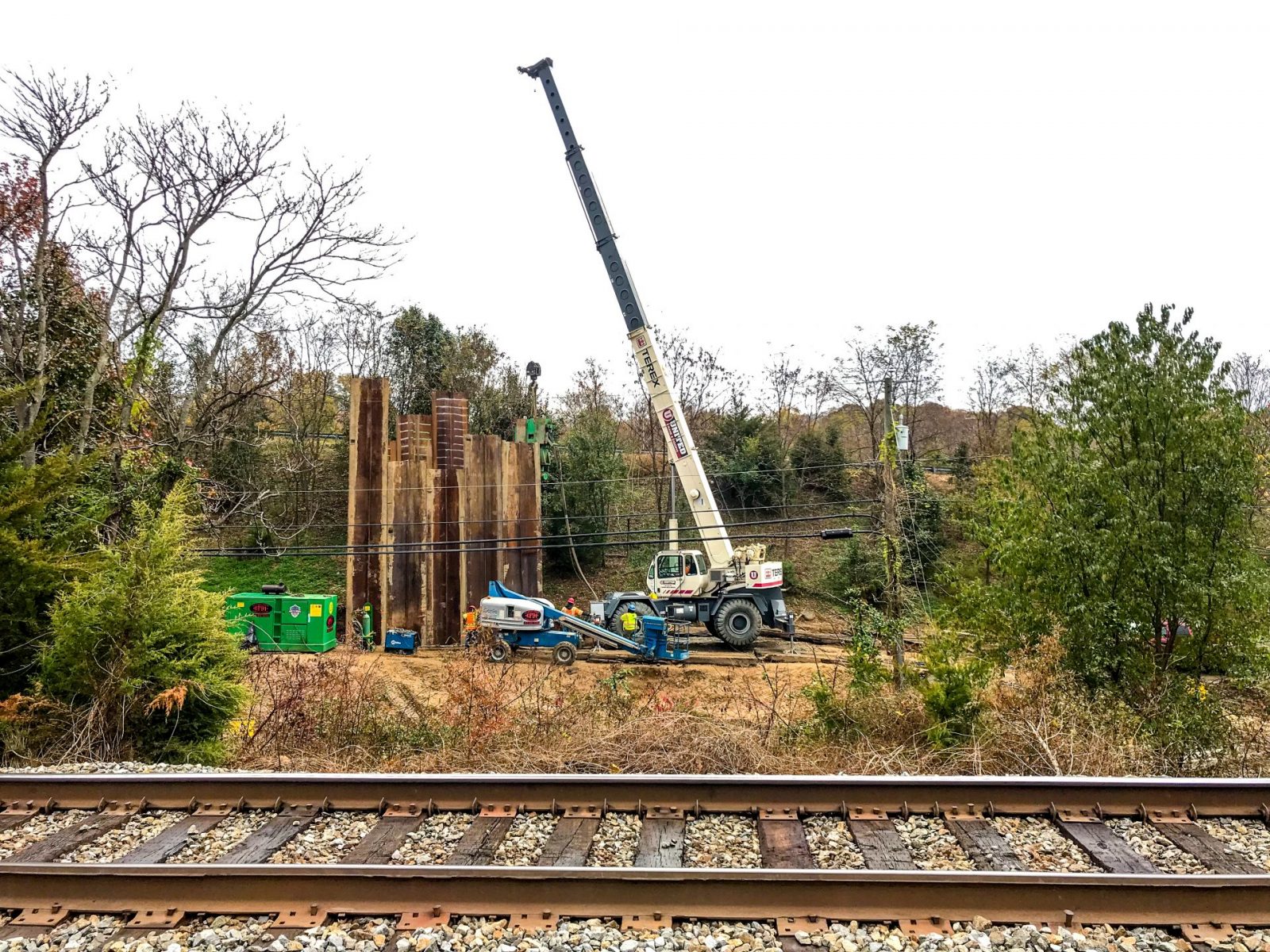 Stafford Longitudinal, Sanitary Sewer on CSX Right-of-Way