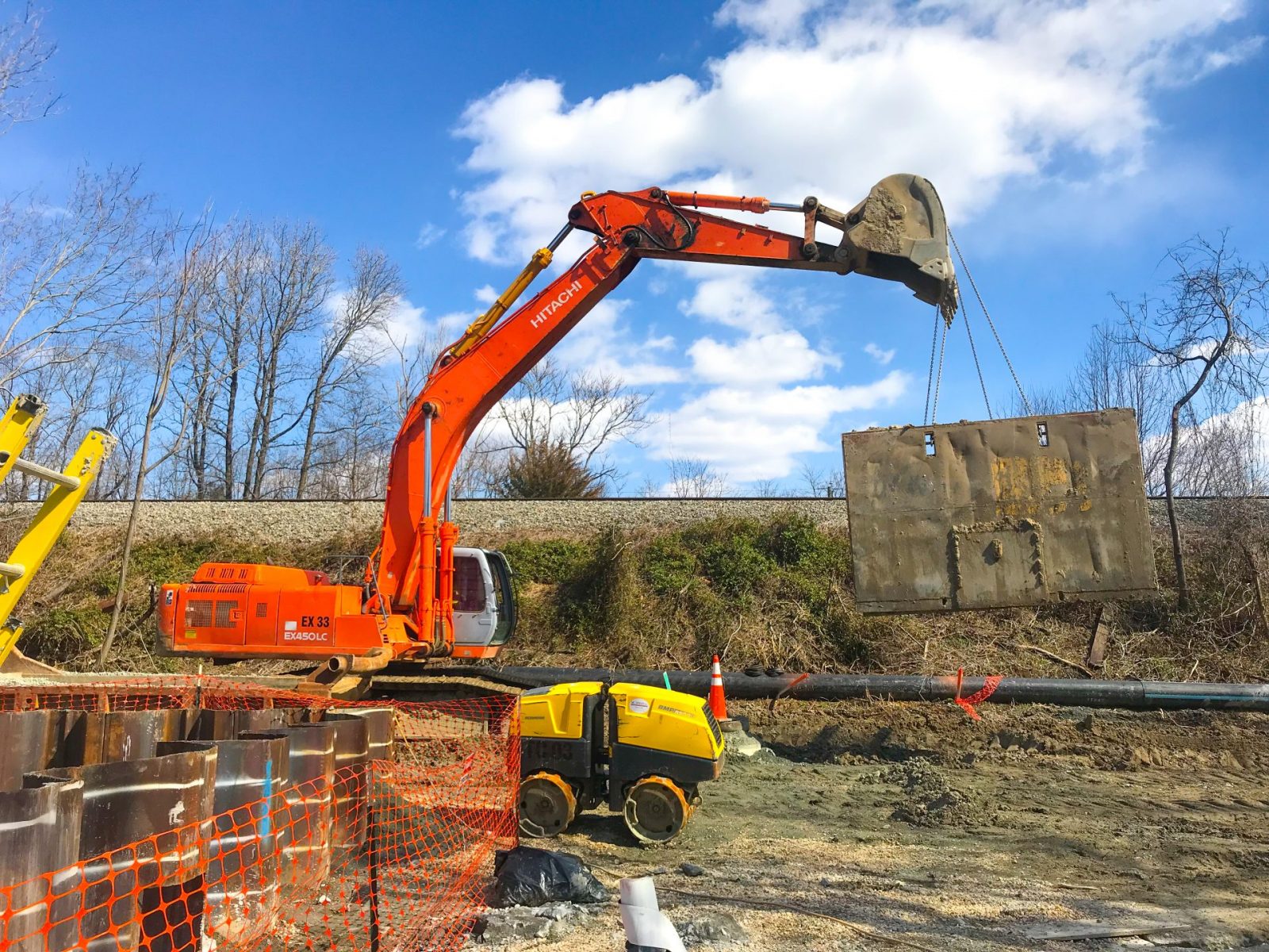 Stafford Longitudinal, Sanitary Sewer on CSX Right-of-Way