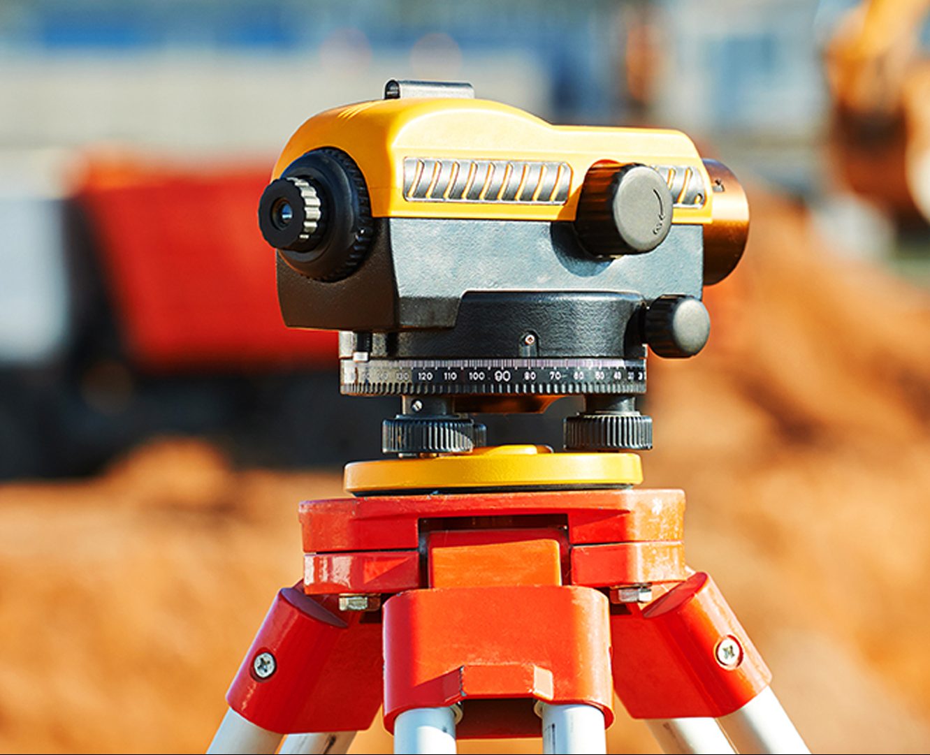 surveyor equipment theodolie outdoors