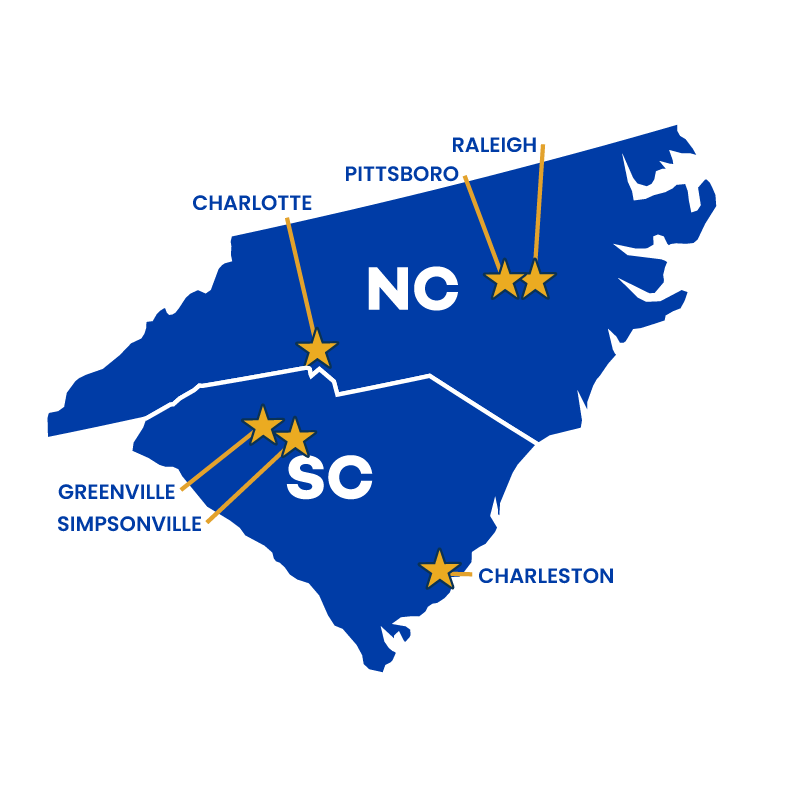 Carolinas Map